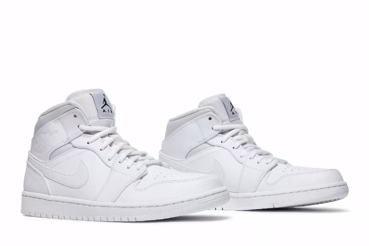 Air Jordan 1 Mid White, view 9
