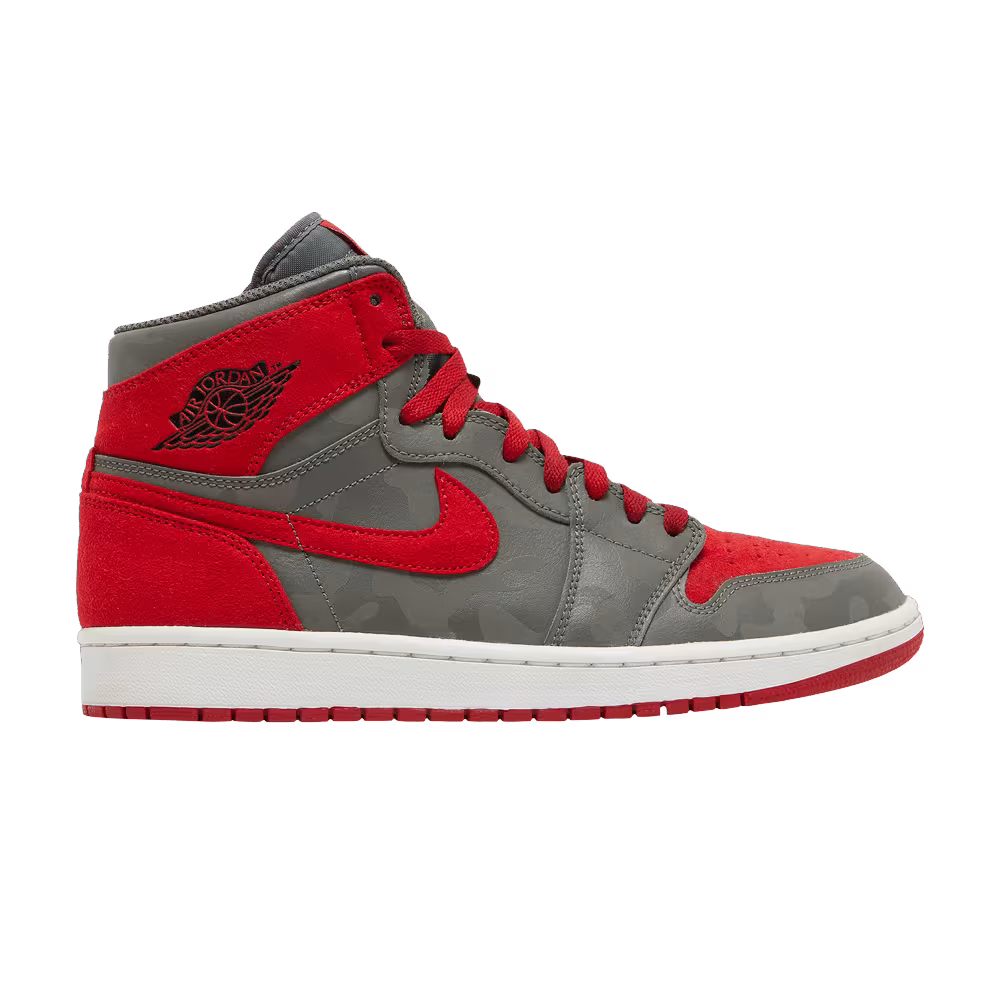 Air Jordan 1 High Premium Red Camo