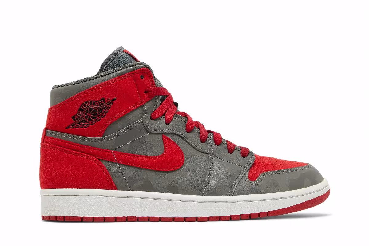 Air Jordan 1 High Premium Red Camo, view 2