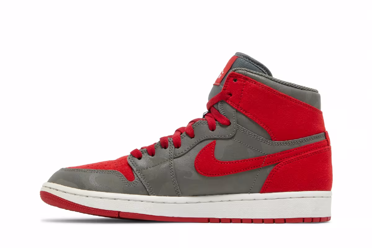 Air Jordan 1 High Premium Red Camo, view 4