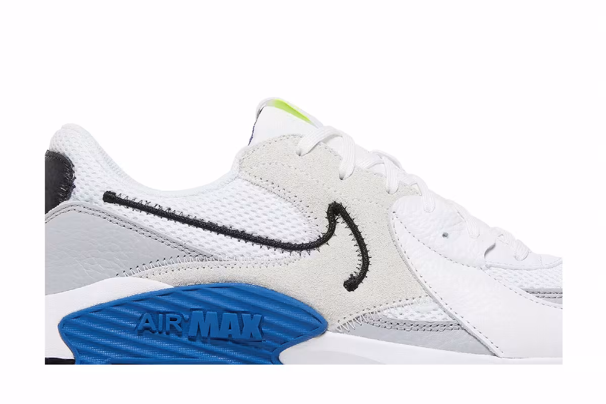 Nike Air Max Excee White Dark Royal Blue, view 3