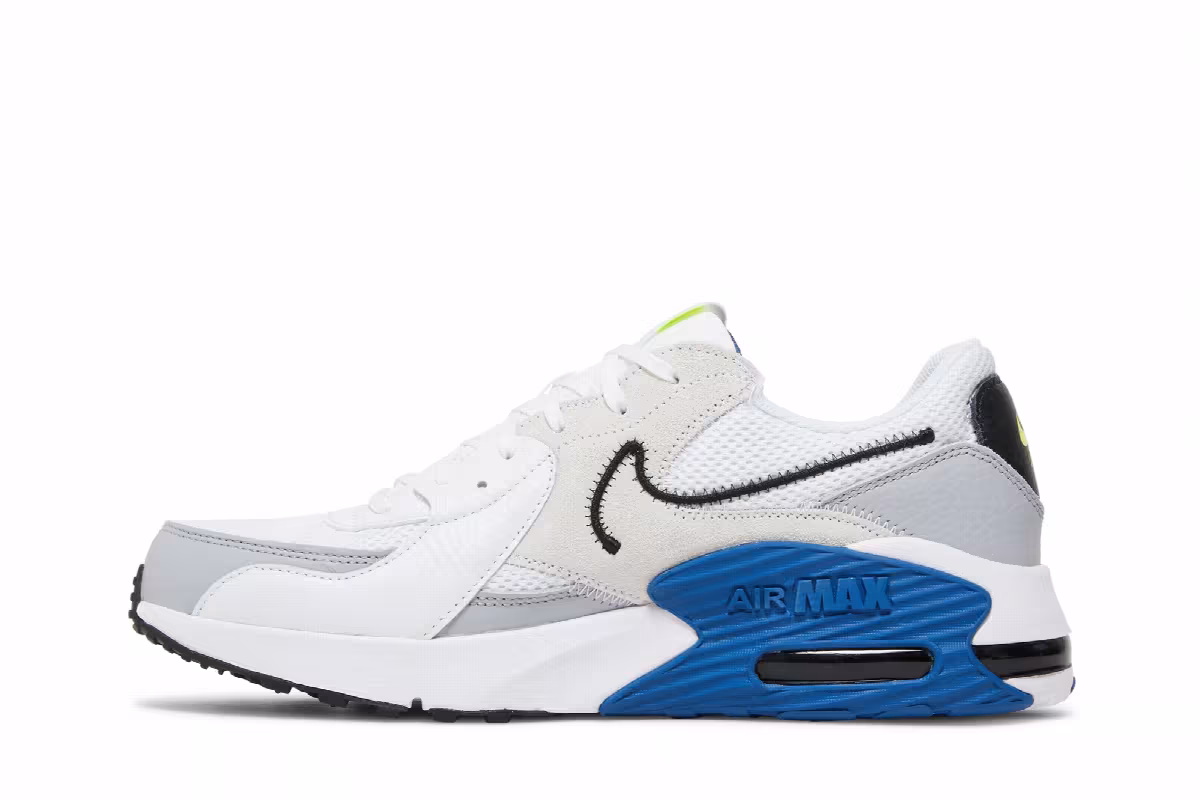Nike Air Max Excee White Dark Royal Blue, view 4