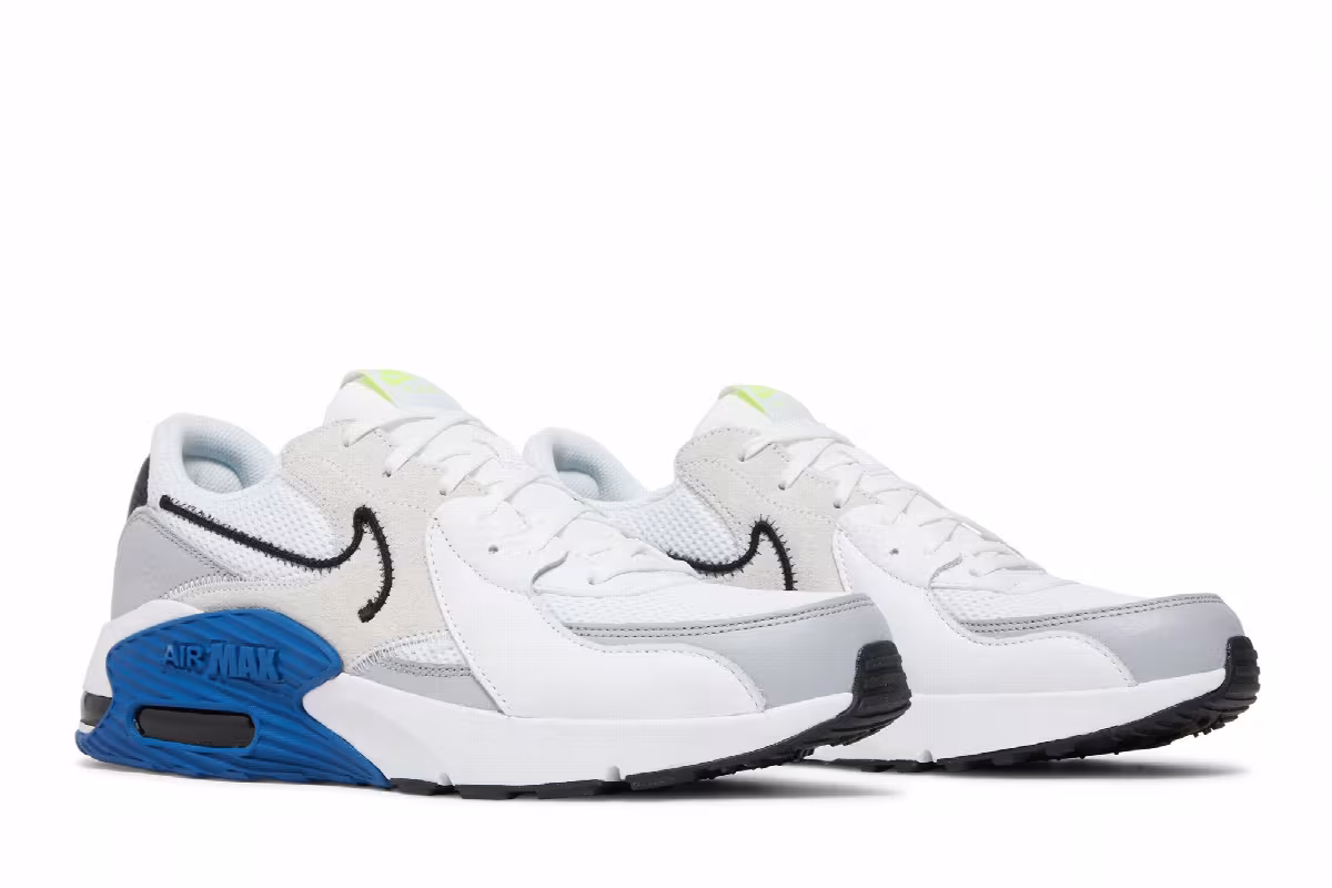 Nike Air Max Excee White Dark Royal Blue, view 9
