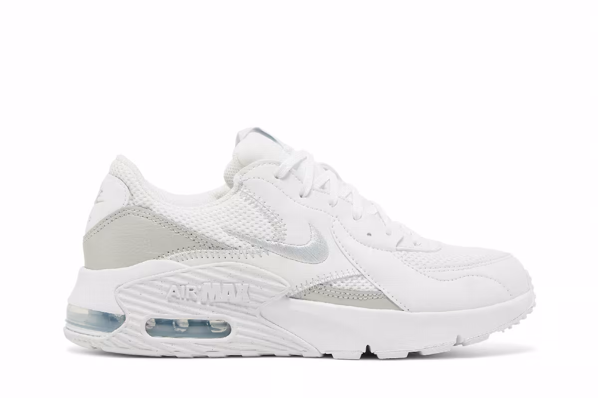 Nike Women's Air Max Excee White Metallic Platinum, view 2