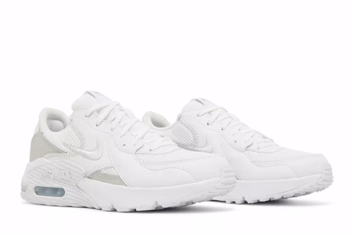 Nike Women's Air Max Excee White Metallic Platinum, view 9