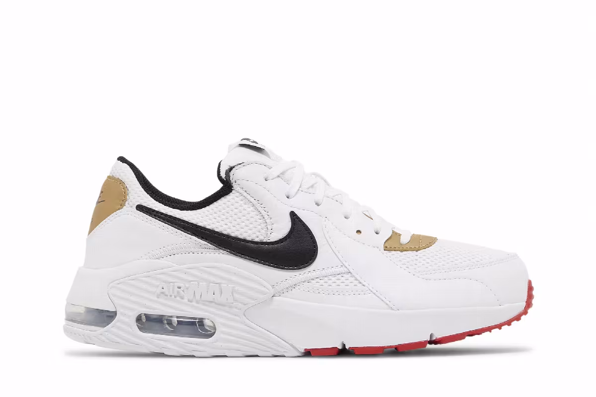 Nike Women's Air Max Excee White University Red, view 2