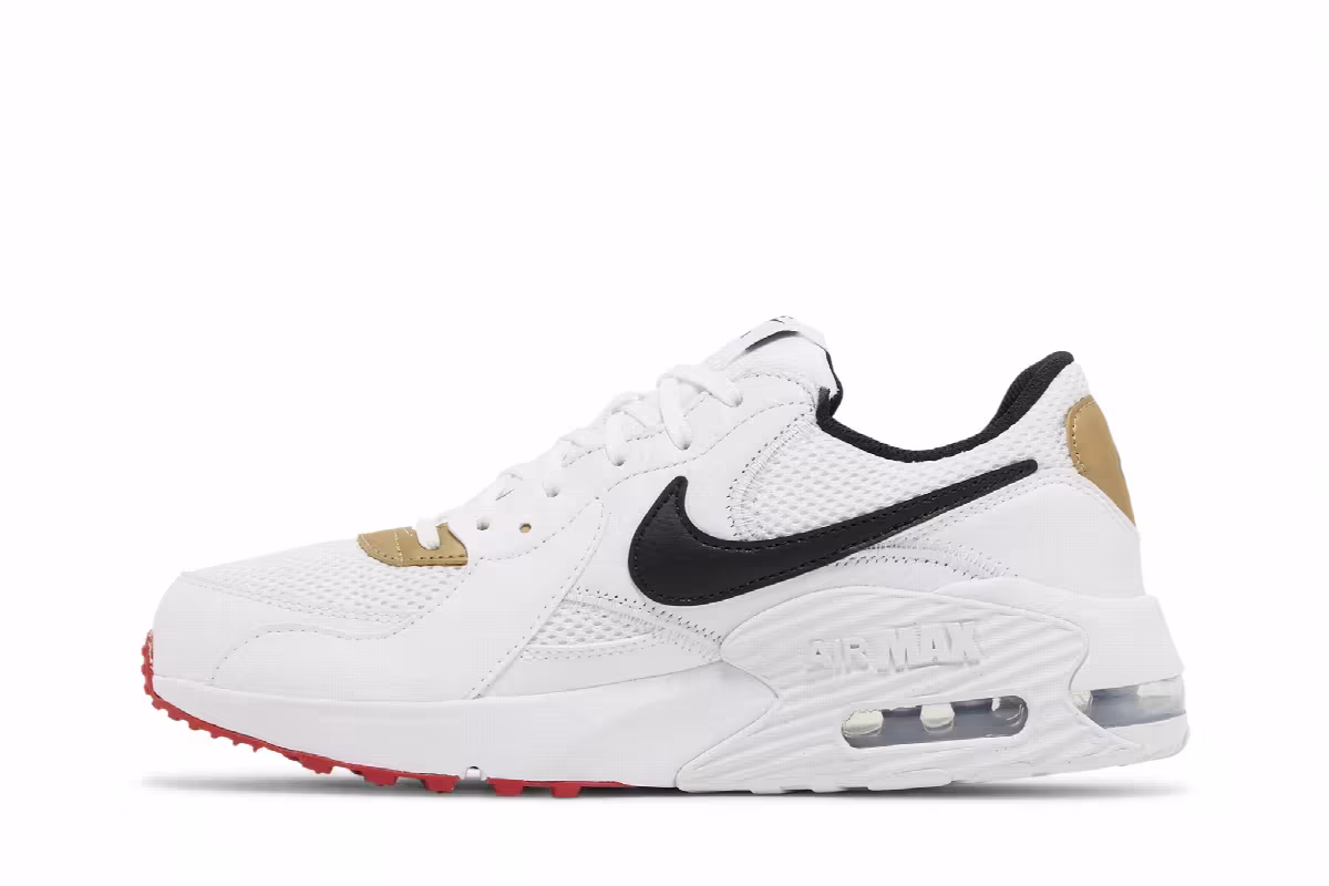Nike Women's Air Max Excee White University Red, view 4