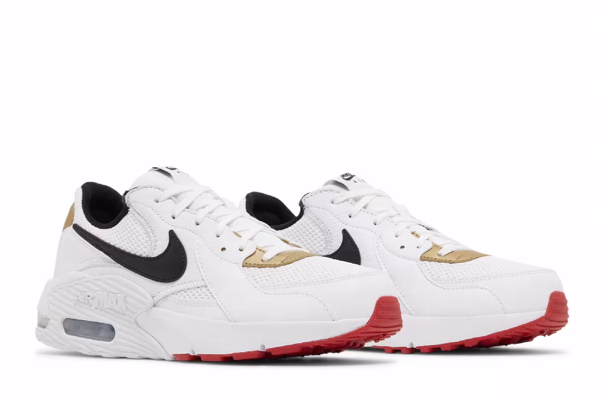Nike Women's Air Max Excee White University Red, view 9