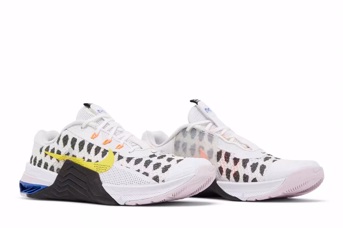 Nike Women's Metcon 7 Polka White Yellow Strike, view 9