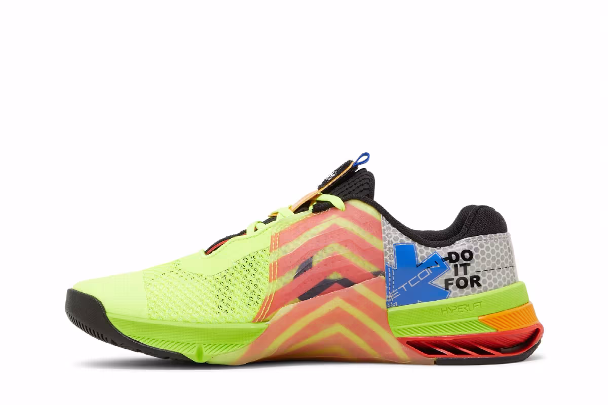 Nike Metcon 7 AMP Volt Bright Spruce Checkered, view 4