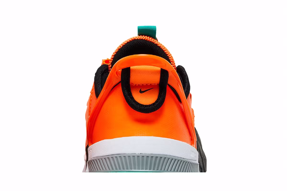 Nike Metcon 7 FlyEase Total Orange Clear Emerald, view 8