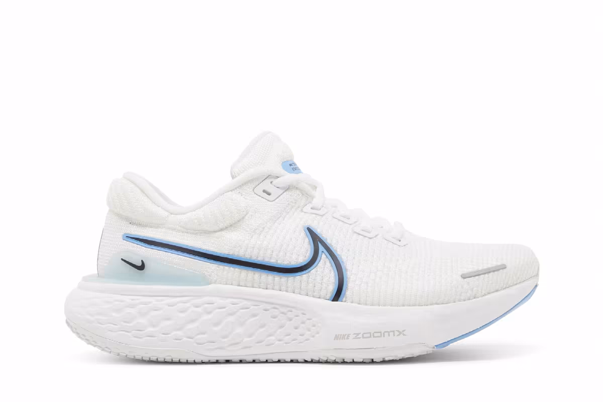 Nike ZoomX Invincible Run Flyknit 2 White University Blue, view 2