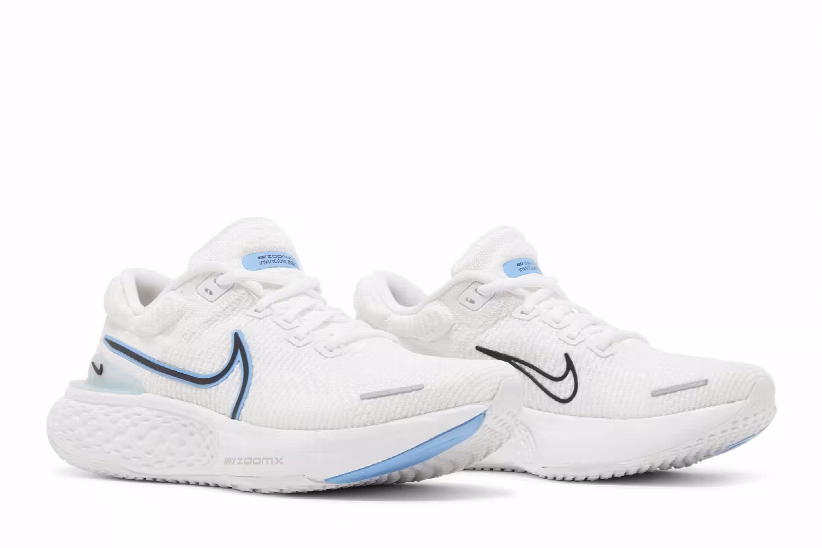 Nike ZoomX Invincible Run Flyknit 2 White University Blue, view 9