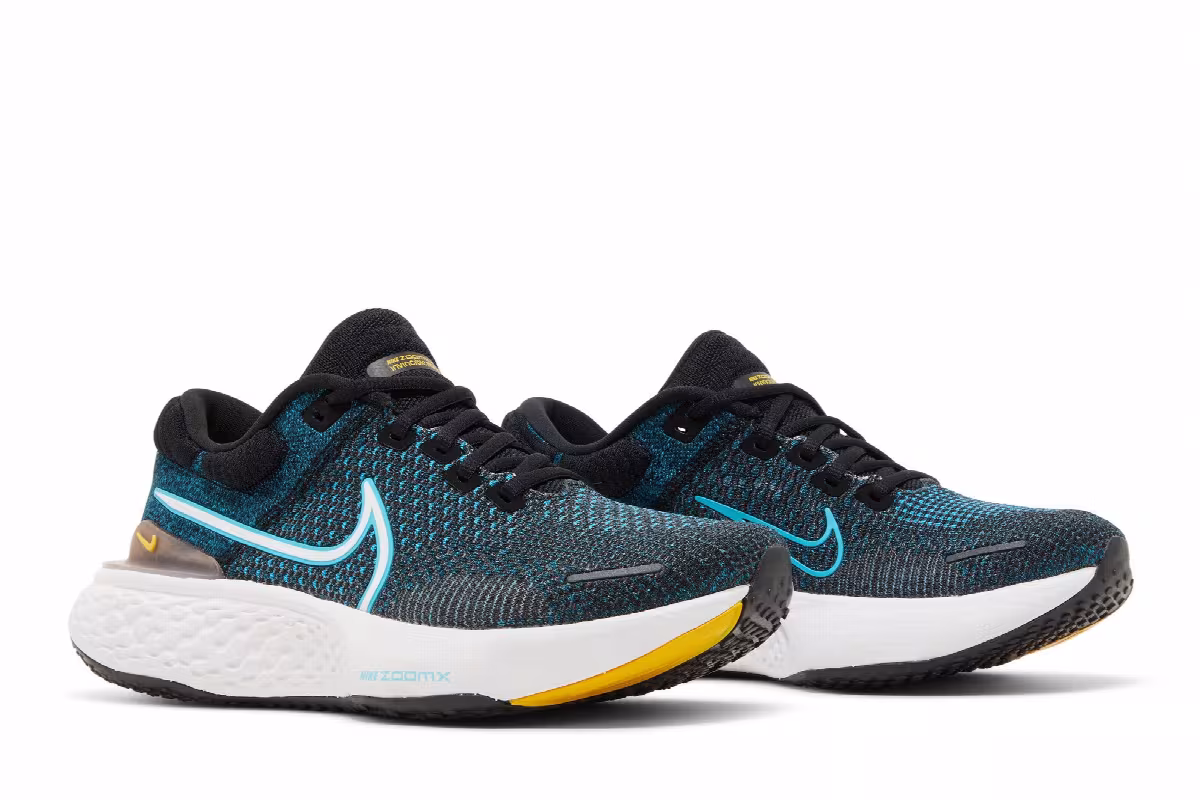 Nike ZoomX Invincible Run Flyknit 2 Black Chlorine Blue, view 9