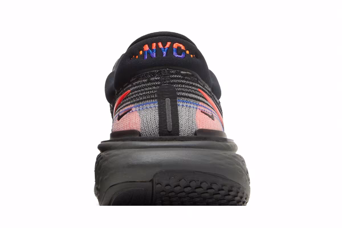 Nike ZoomX Invincible Run Flyknit Black Total Orange, view 8