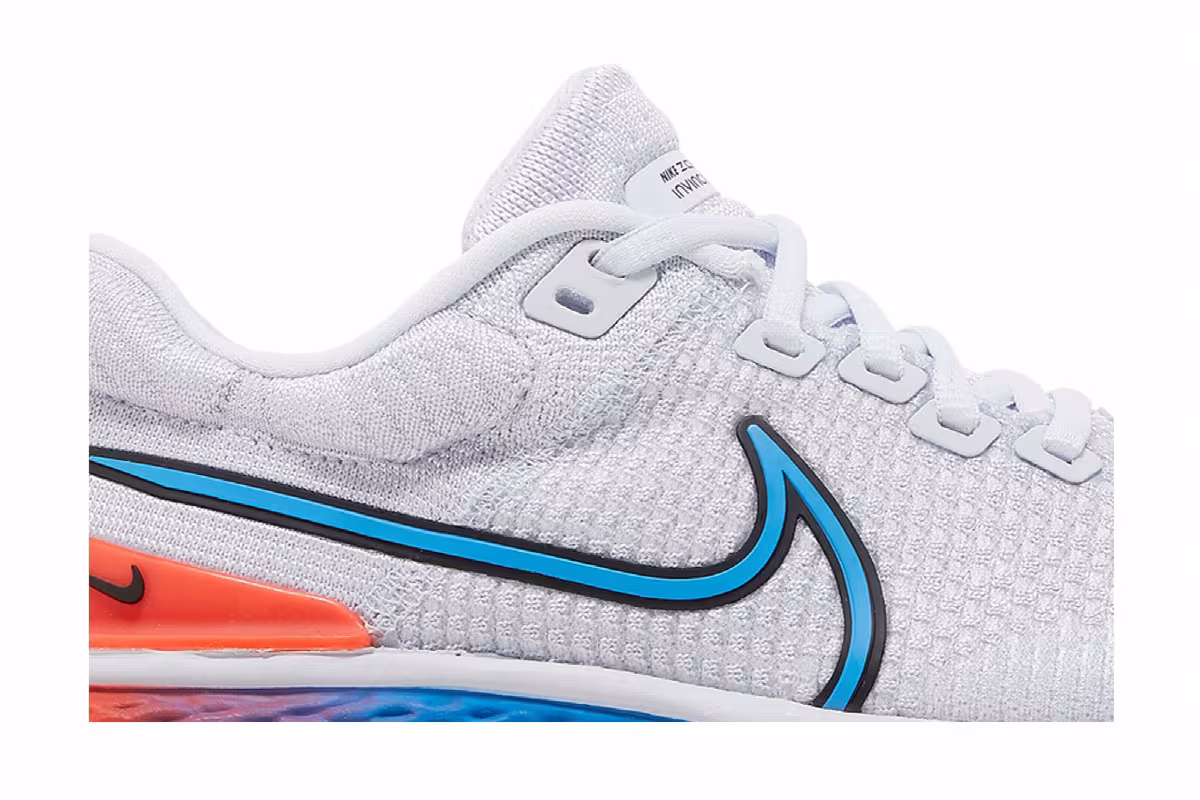Nike Women's ZoomX Invincible Run Flyknit 2 Grey Crimson Blue, view 3