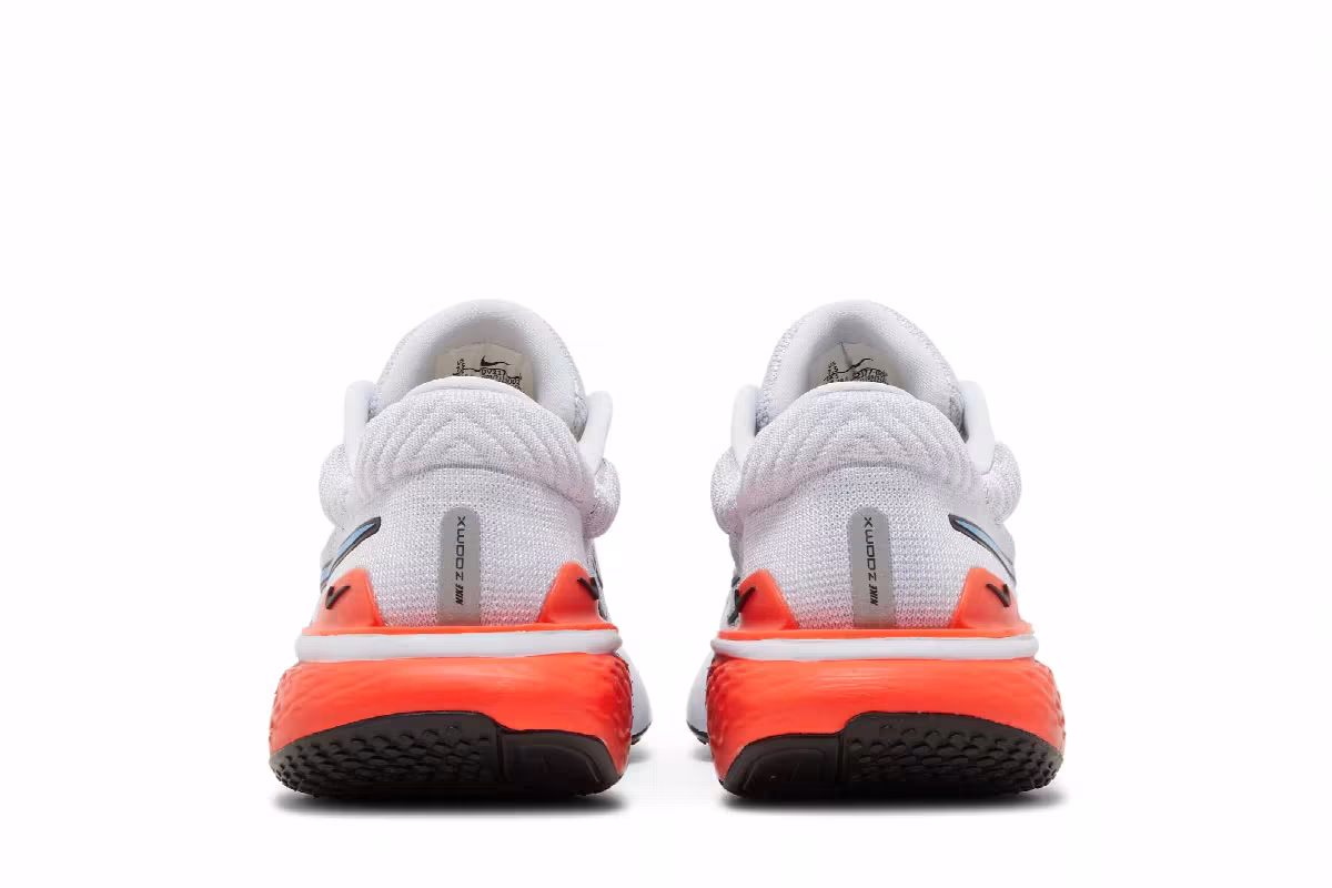Nike Women's ZoomX Invincible Run Flyknit 2 Grey Crimson Blue, view 7
