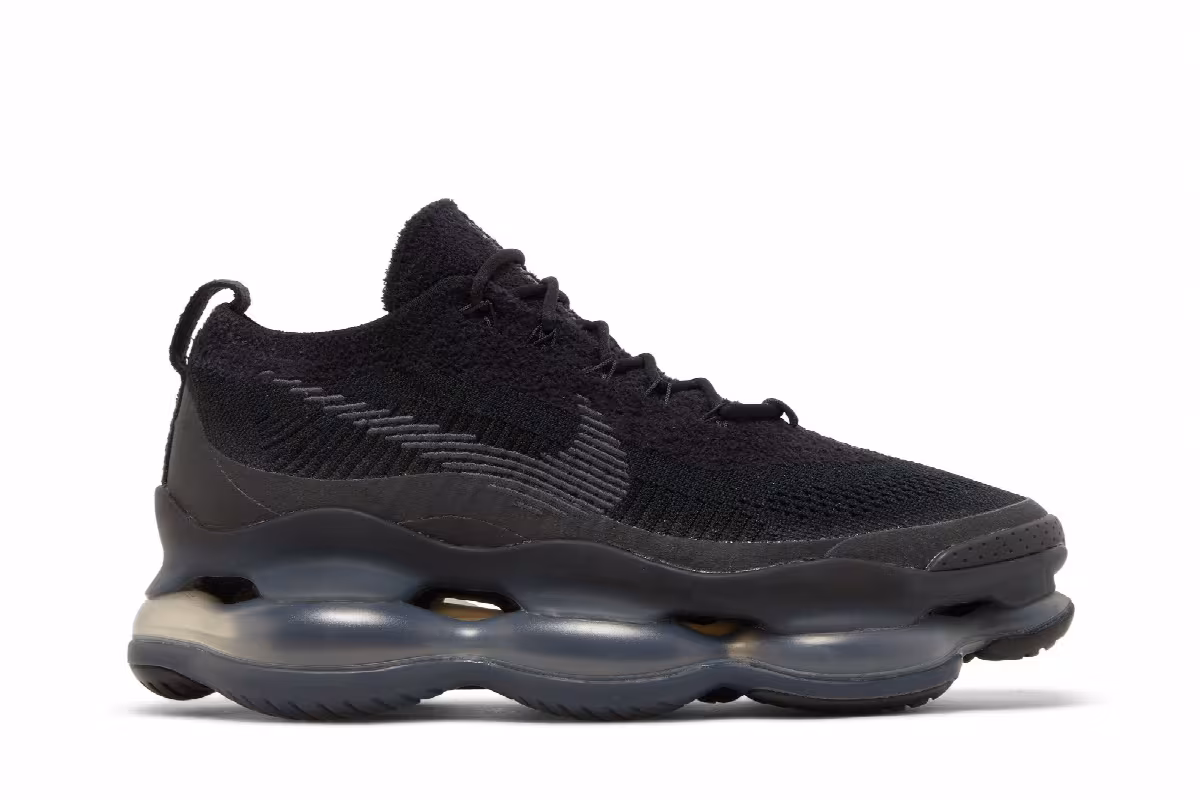 Nike Air Max Scorpion Flyknit Triple Black, view 2
