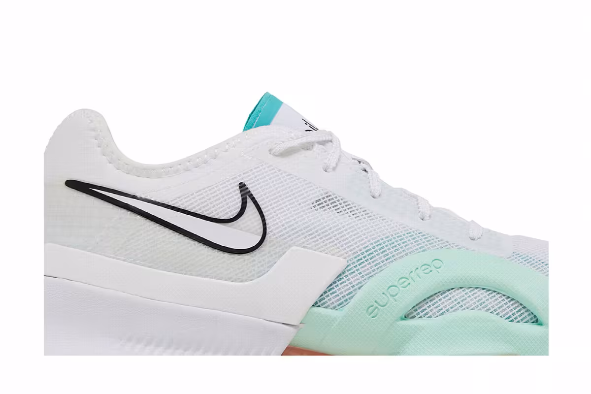 Nike Women's Air Zoom SuperRep 3 White Washed Teal, view 3