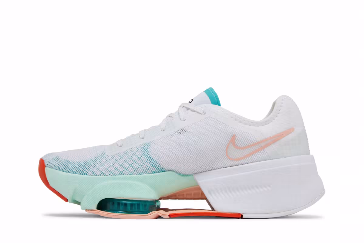 Nike Women's Air Zoom SuperRep 3 White Washed Teal, view 4