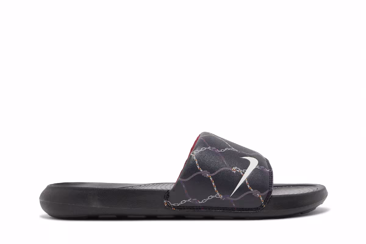 Nike Victori One Printed Slide Black Off Noir, view 2