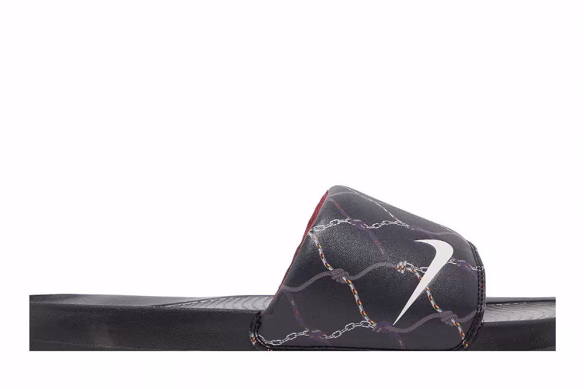 Nike Victori One Printed Slide Black Off Noir, view 3