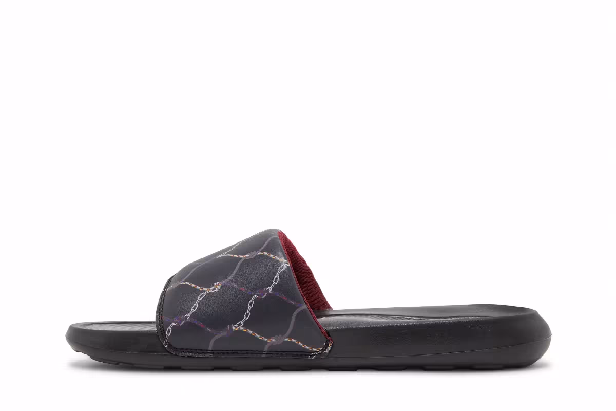 Nike Victori One Printed Slide Black Off Noir, view 4