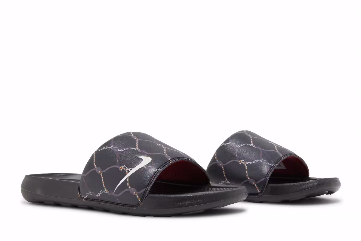 Nike Victori One Printed Slide Black Off Noir, view 9
