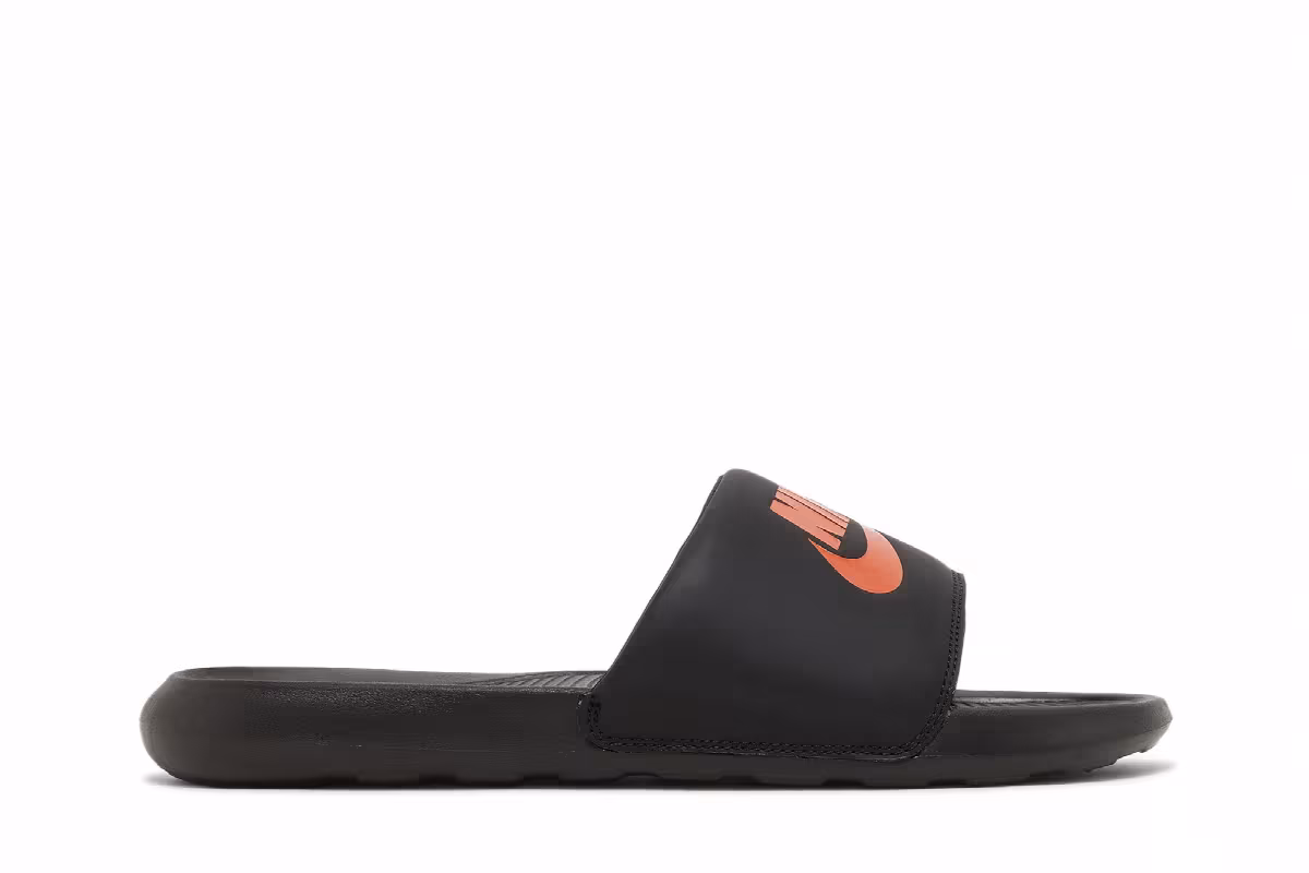 Nike Victori One Slide Black Team Orange, view 2
