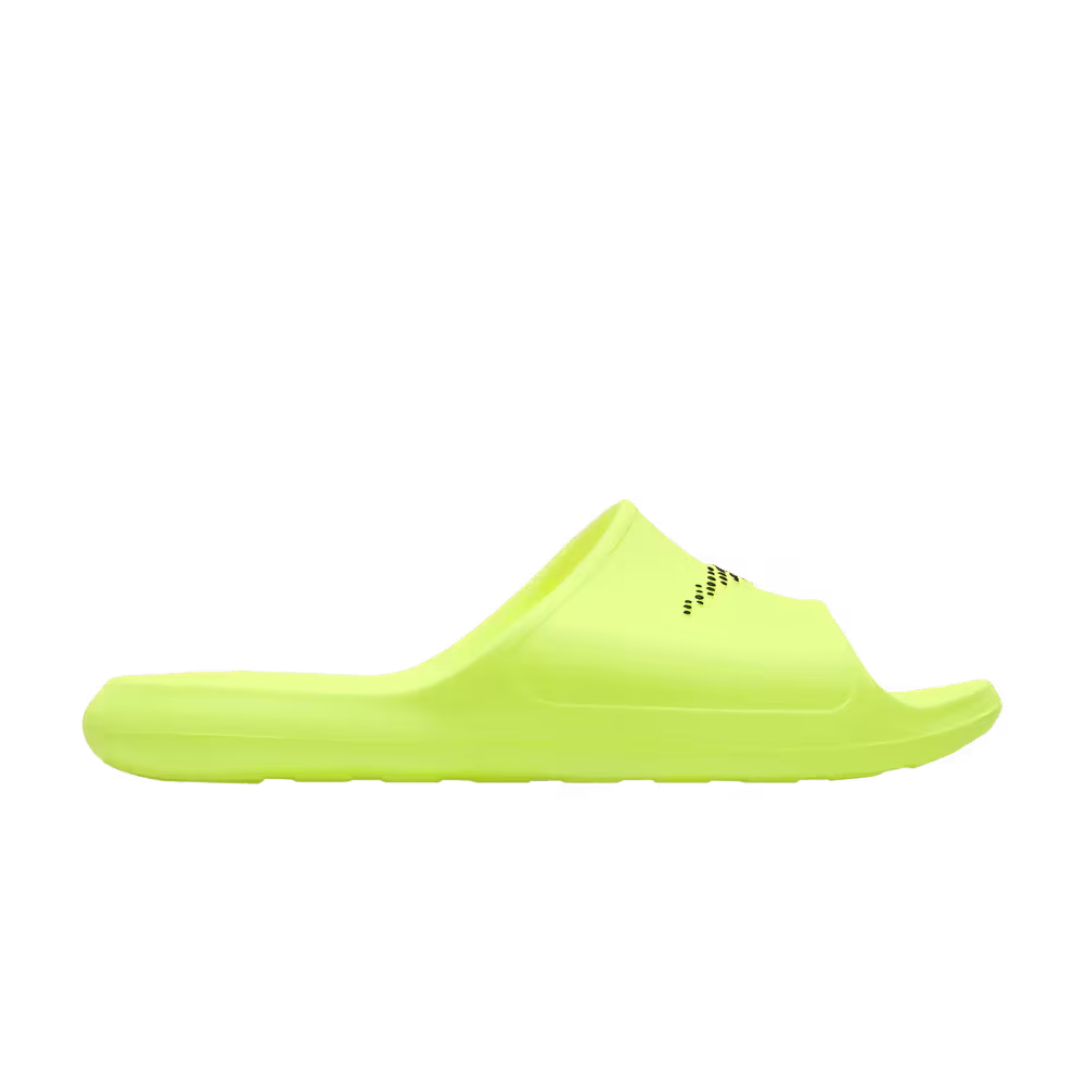 Nike Victori One Slide Polka Swoosh - Volt Black