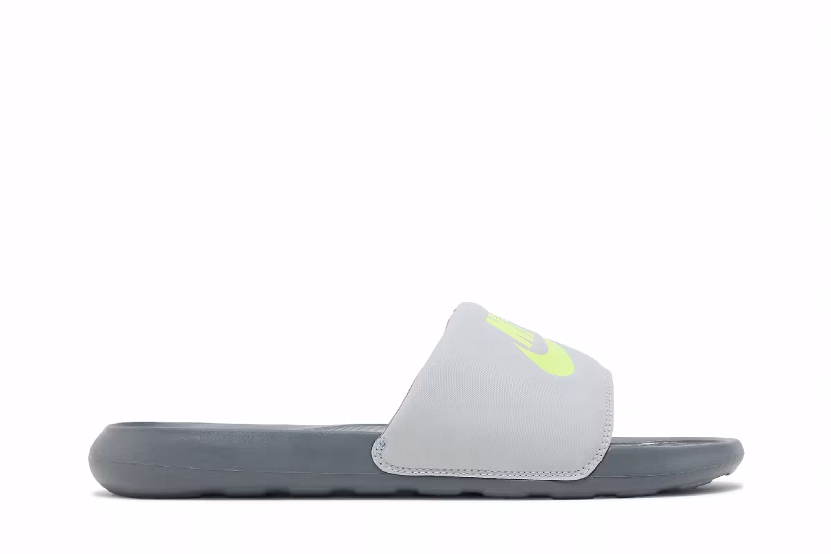Nike Victori One Slide Grey Fog Volt, view 2