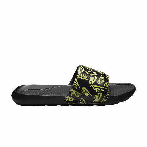 Nike Victori One Slide 'Repeat Logo - Black Volt'