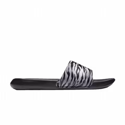 Nike Wmns Victori One Printed Slide 'Black Metallic Silver'
