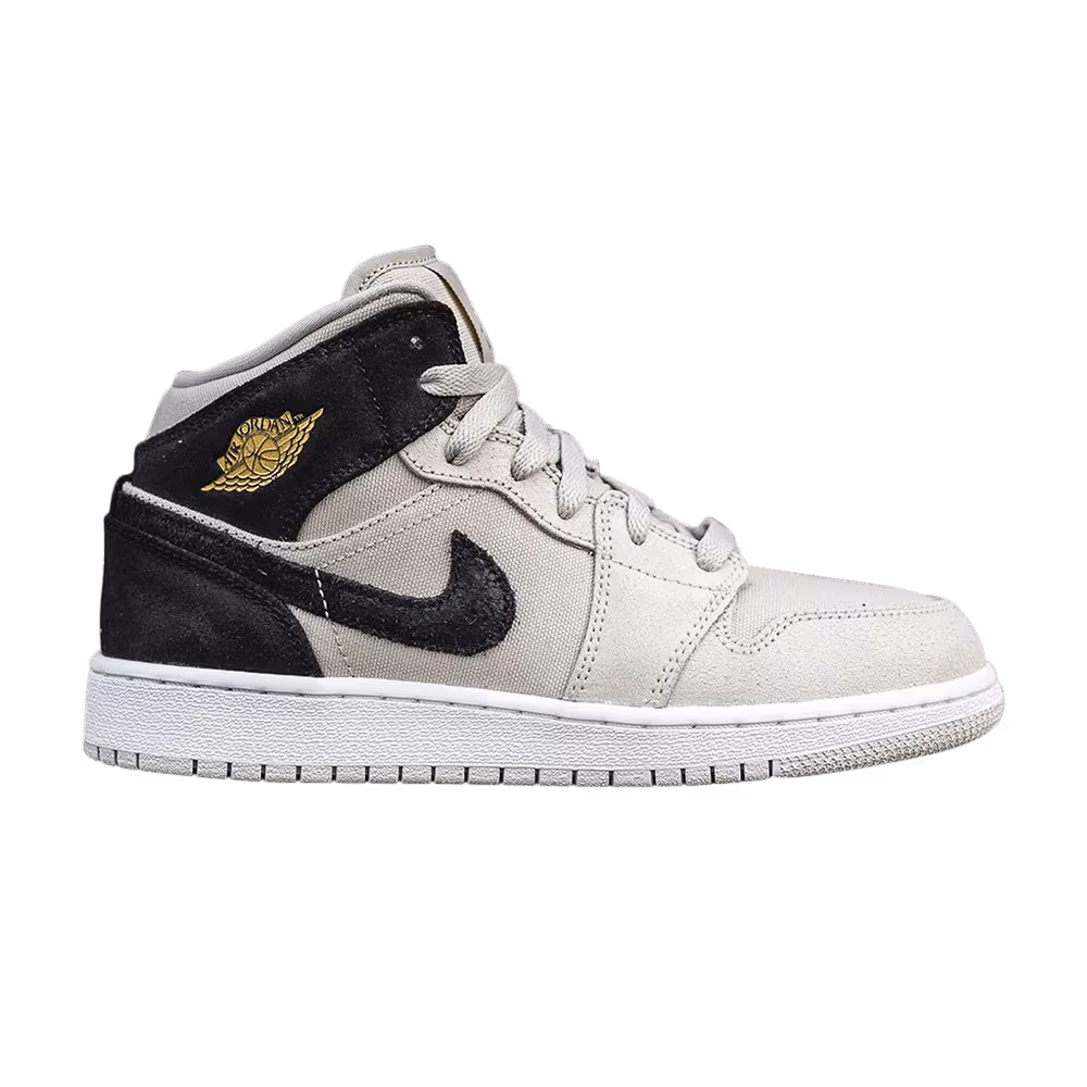Air Jordan 1 Mid GS Light Bone