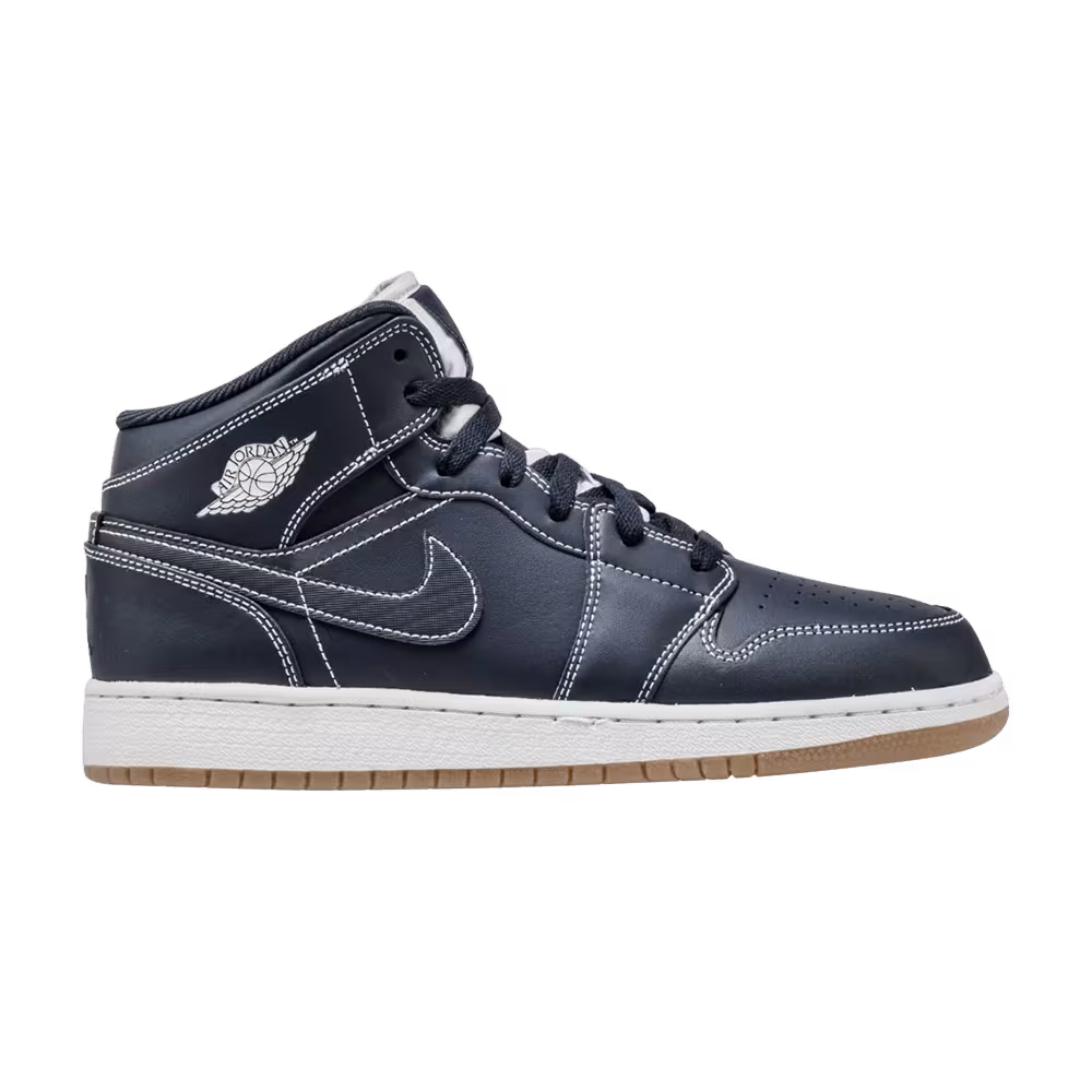 Air Jordan 1 Mid GS Obsidian