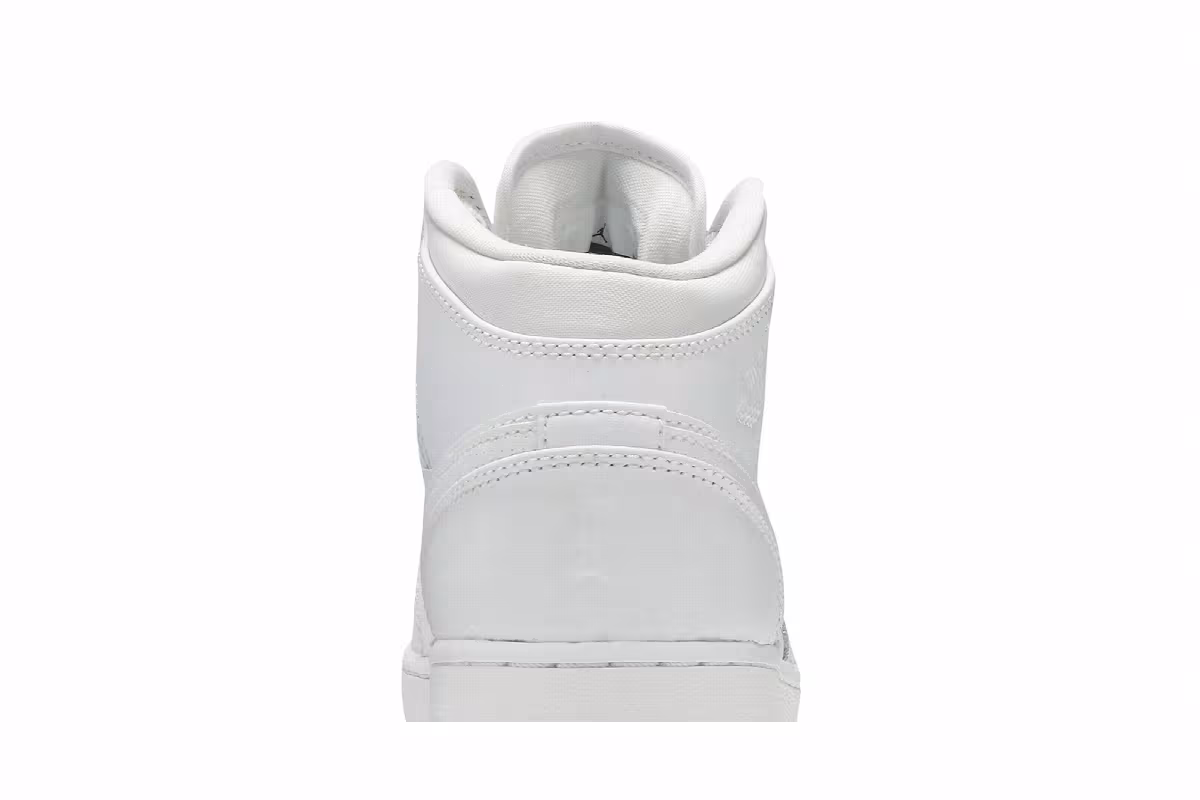 Air Jordan 1 Mid GS White, view 8