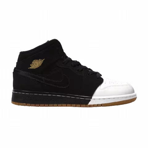 Air Jordan 1 Retro Mid GS 'Gold and Gum'