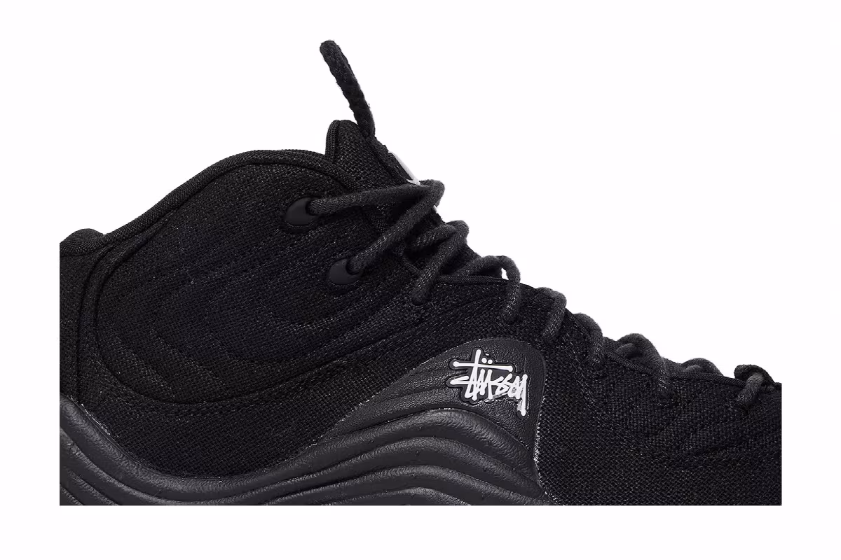 Stussy x Nike Air Penny 2 Black, view 3