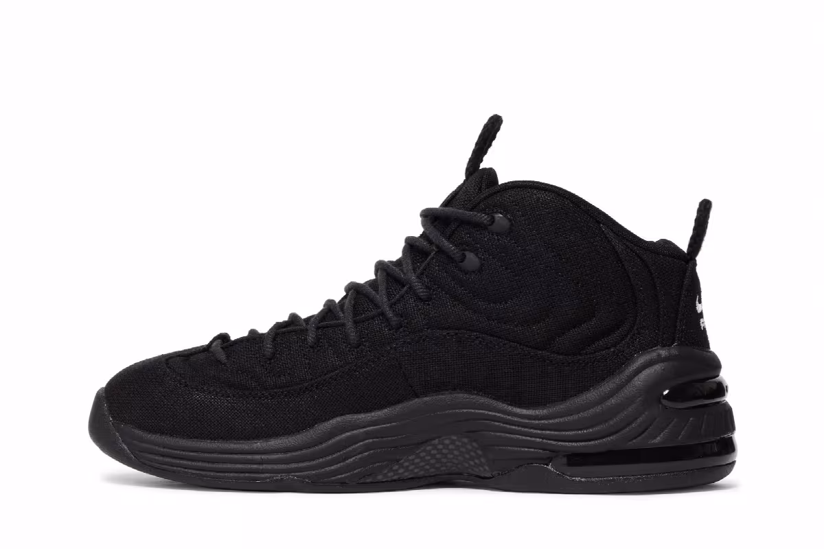 Stussy x Nike Air Penny 2 Black, view 4