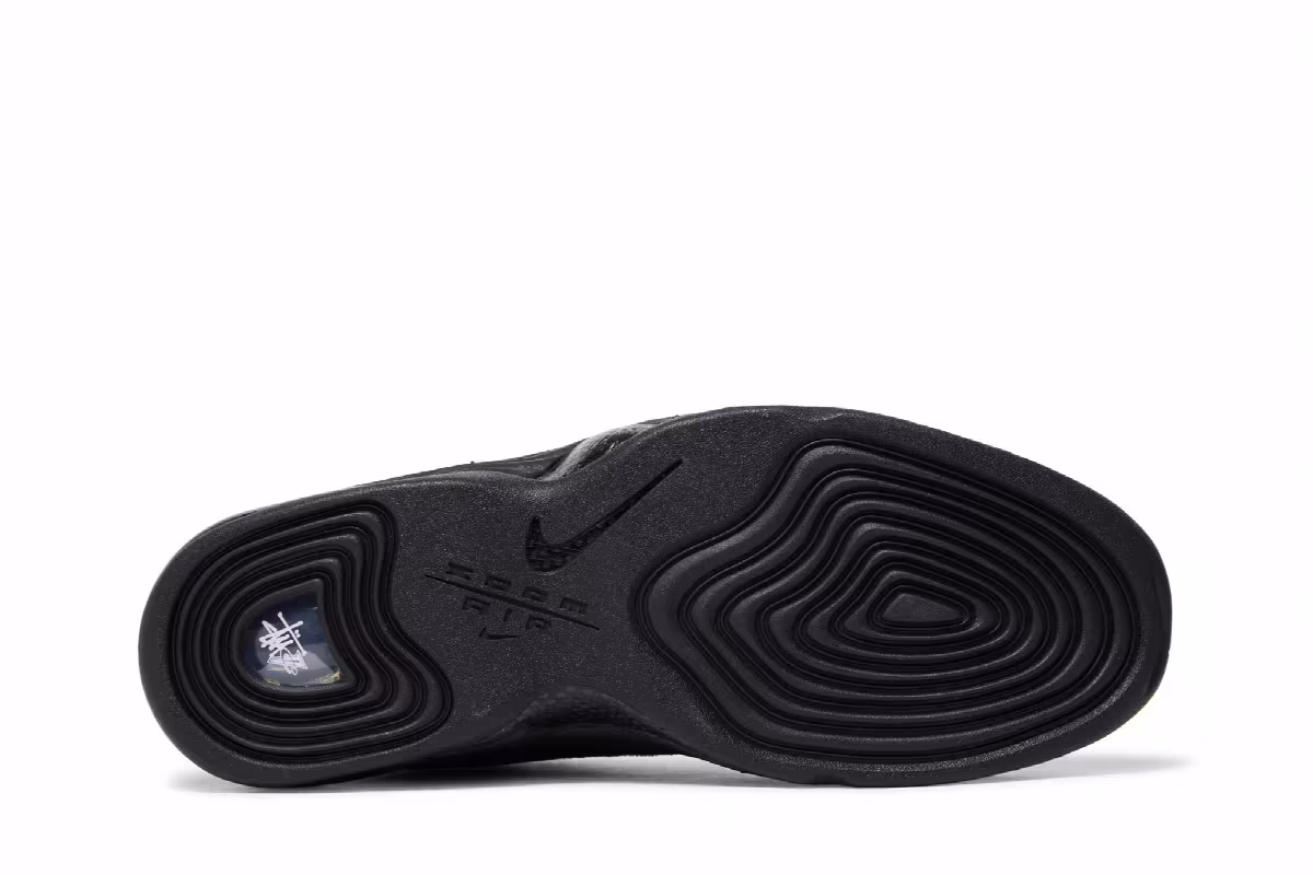 Stussy x Nike Air Penny 2 Black, view 5