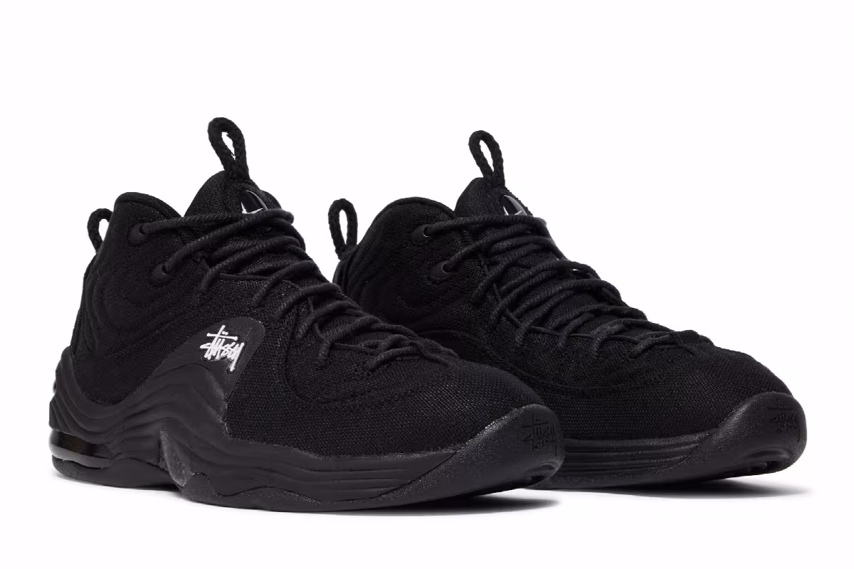 Stussy x Nike Air Penny 2 Black, view 9