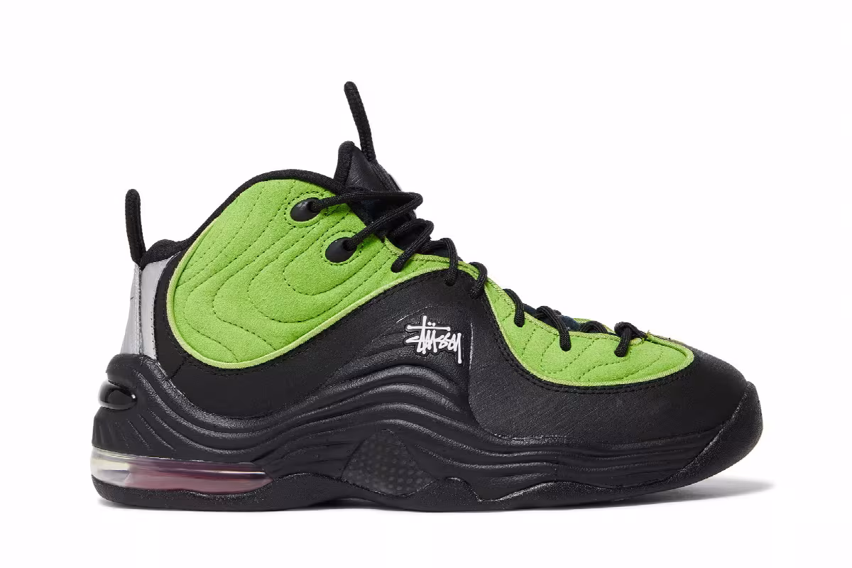Stussy x Nike Air Penny 2 Vivid Green, view 2