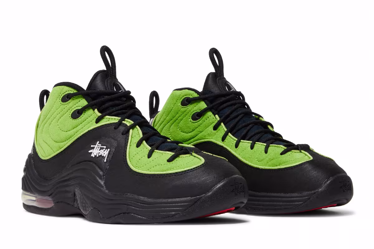 Stussy x Nike Air Penny 2 Vivid Green, view 9