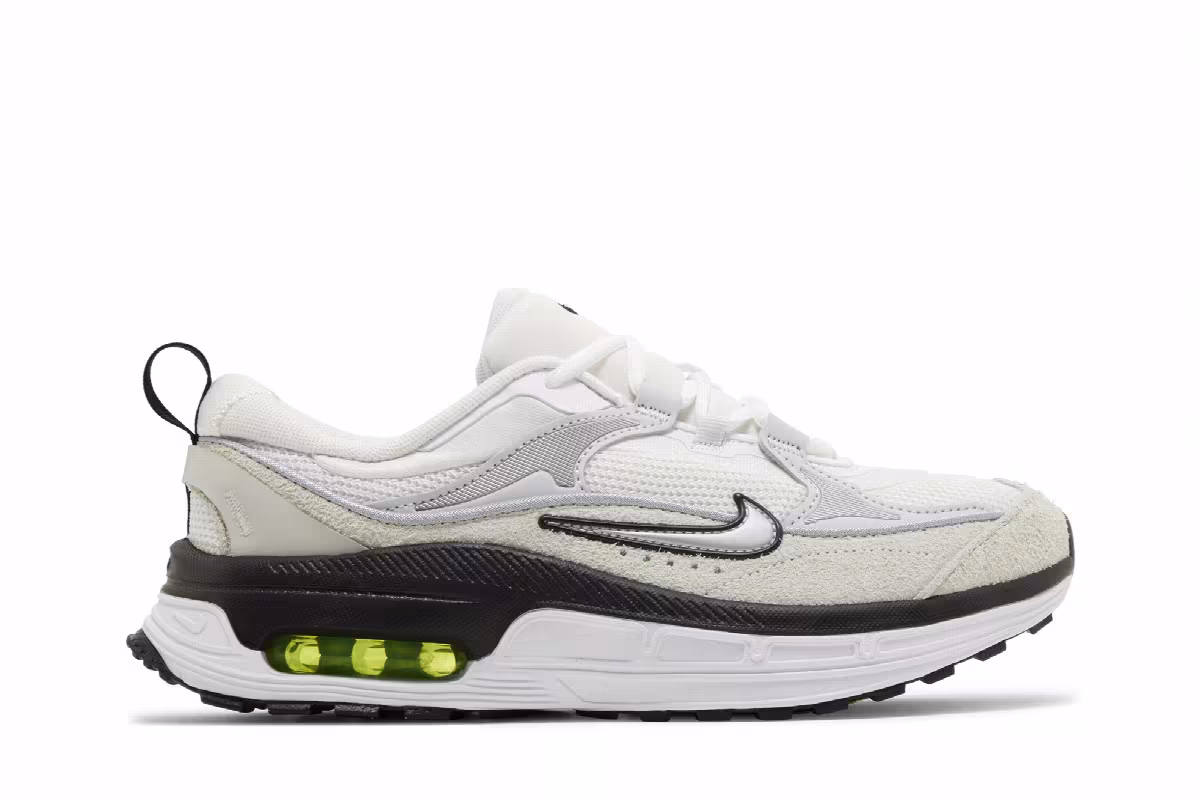 Nike Women's Air Max Bliss White Black Volt, view 2