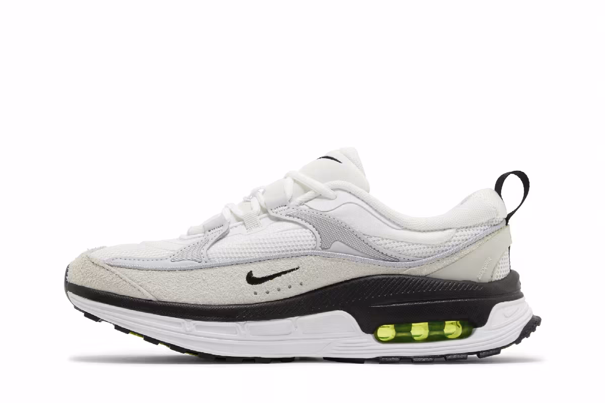 Nike Women's Air Max Bliss White Black Volt, view 4