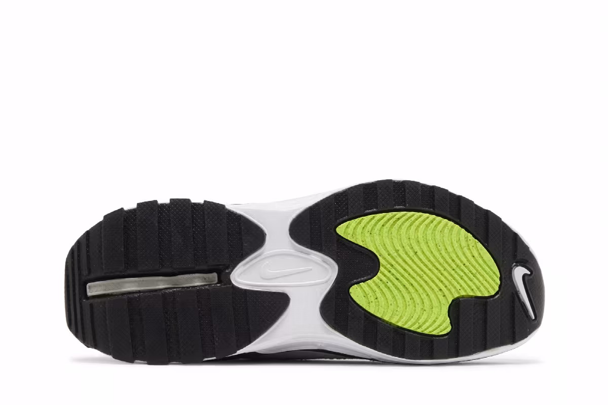 Nike Women's Air Max Bliss White Black Volt, view 5