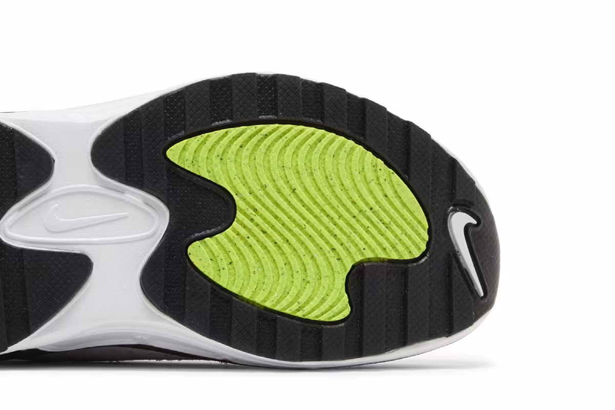 Nike Women's Air Max Bliss White Black Volt, view 6