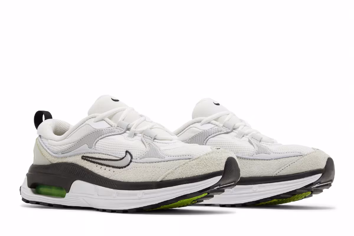 Nike Women's Air Max Bliss White Black Volt, view 9