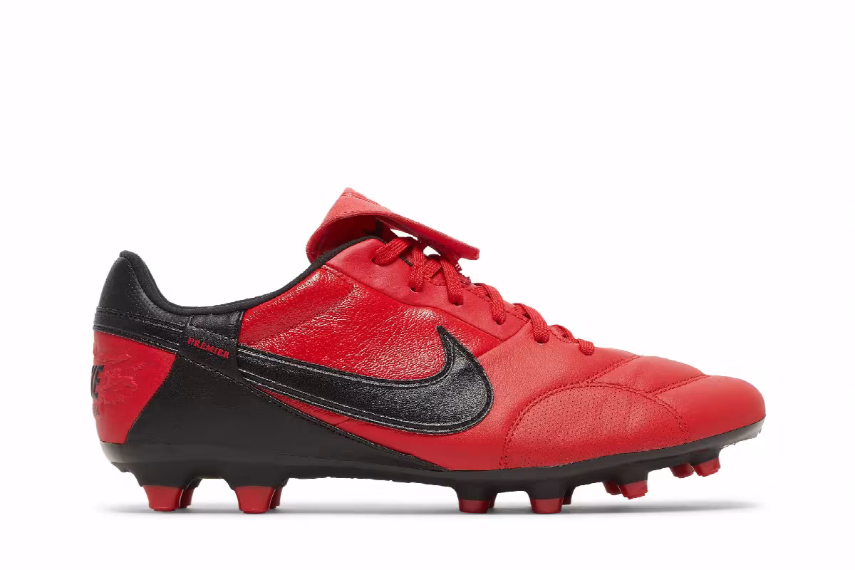 Nike Premier 3 FG University Red Black, view 2