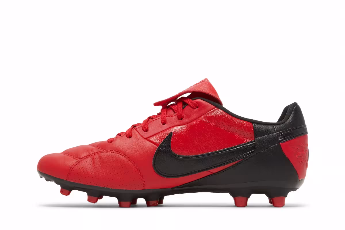 Nike Premier 3 FG University Red Black, view 4